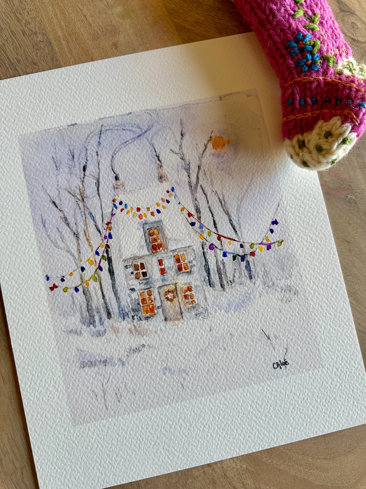 String of Winter Light giclee print