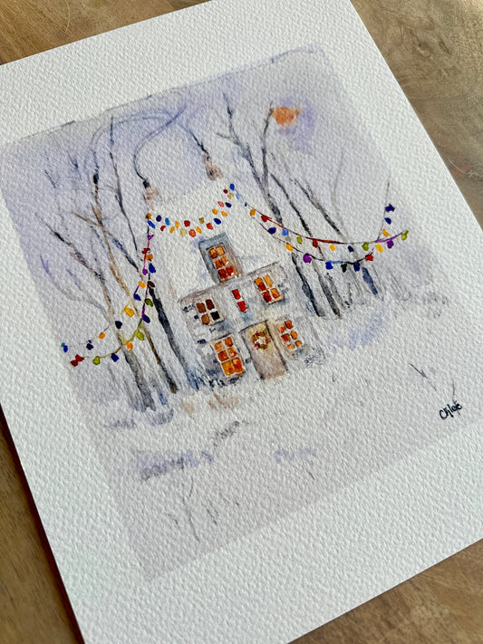 String of Winter Light giclee print