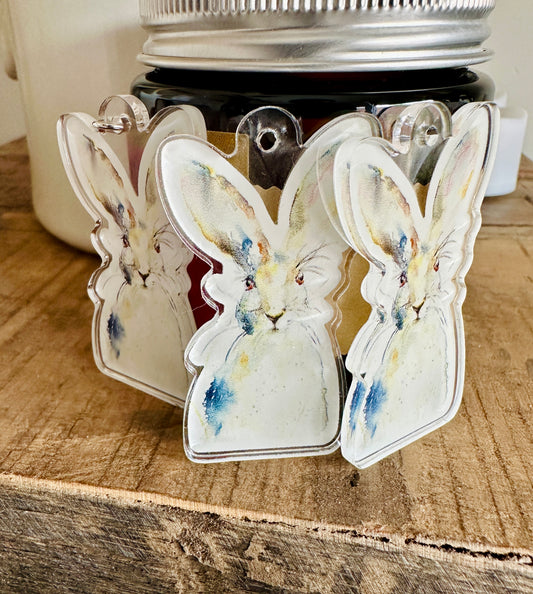 “Hare in Wheat” Keychain