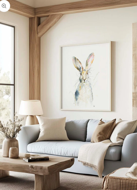 Framed Hare In Wheat