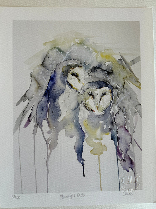 "Moonlit Owls"