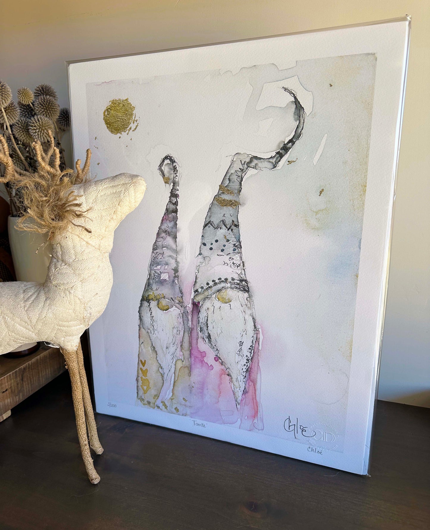 Tomte | Christmas Gnome Giclee Print