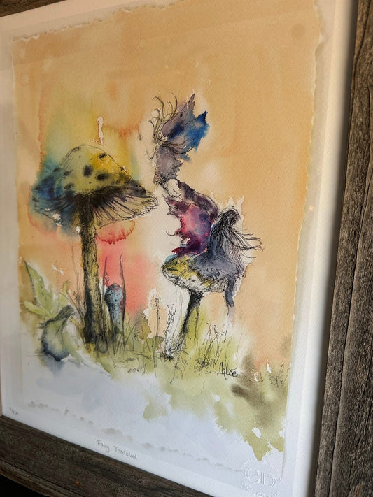 Fairy Toadstool Framed