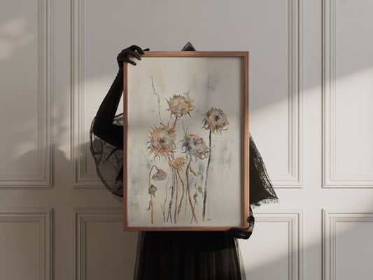 The Last Bloom - Moody Bontanical Giclee Print