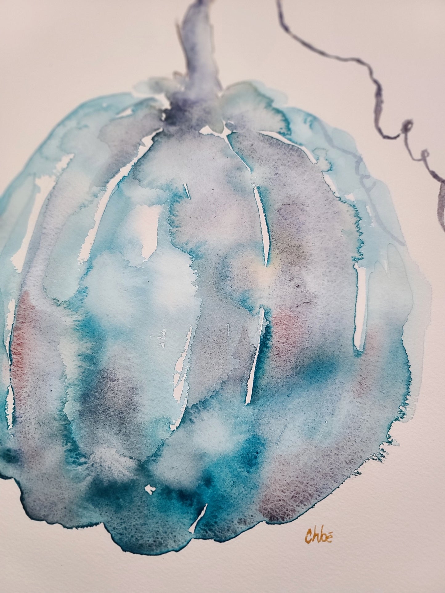 Turquoise Blue Pumpkin