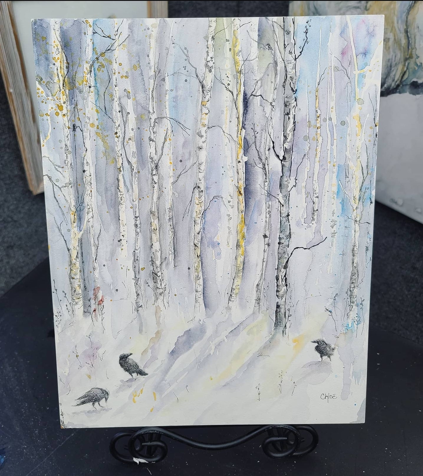 Crows in Aspens