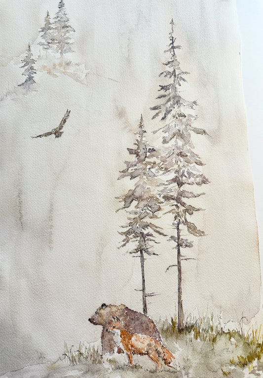 Fox, Bear,& Owl