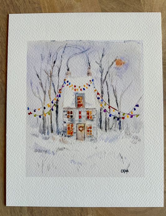 String of Winter Light giclee print