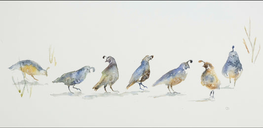 Line of Quail