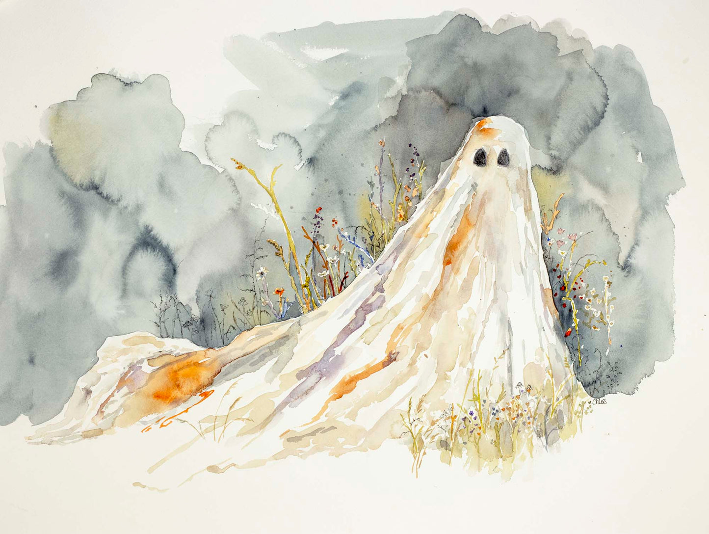The Meadow Veil | Ghostly Wildflower Art Print Now Available