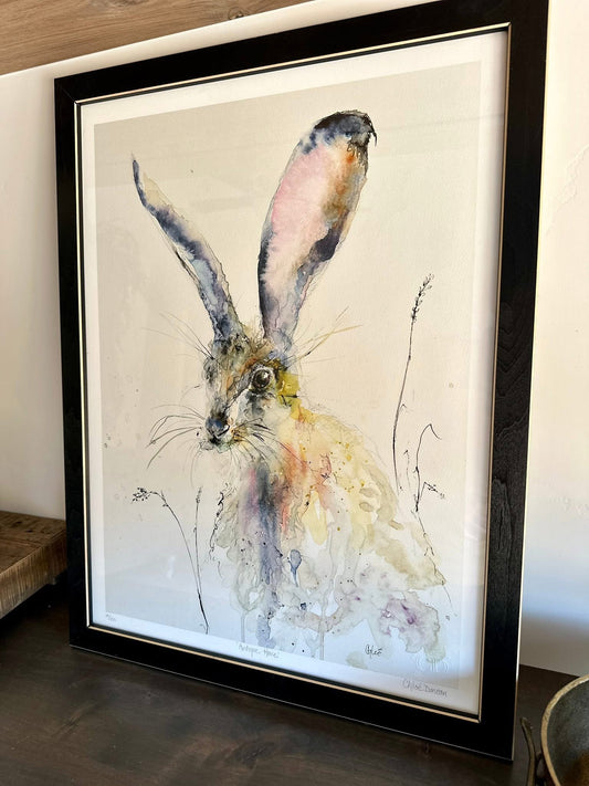 Antique Hare Framed