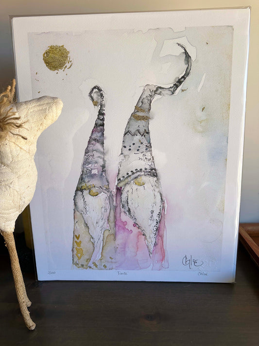 Tomte | Christmas Gnome Giclee Print