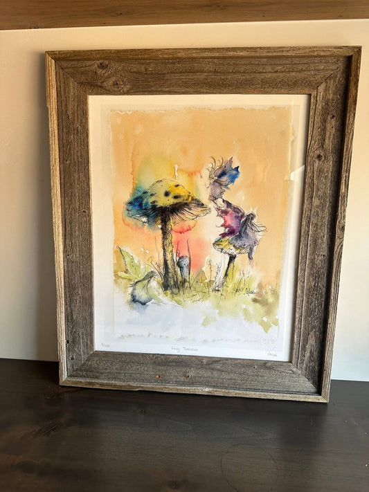 Fairy Toadstool Framed