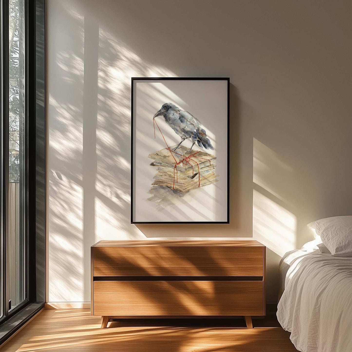 Return To Sender, Giclee Art Print of Crow and forgotten letters Now Available!