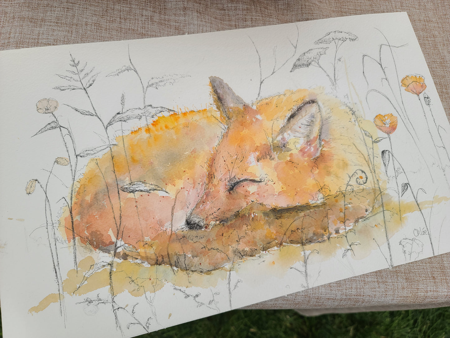 Fox & Poppy (unframed)
