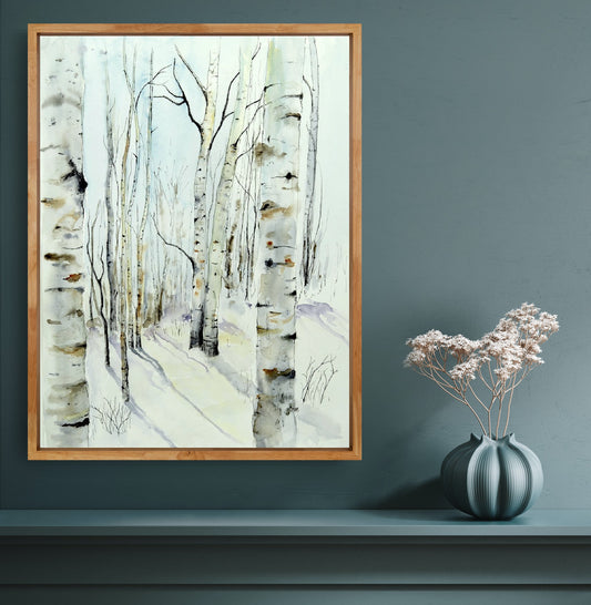 Winter Aspens giclee print