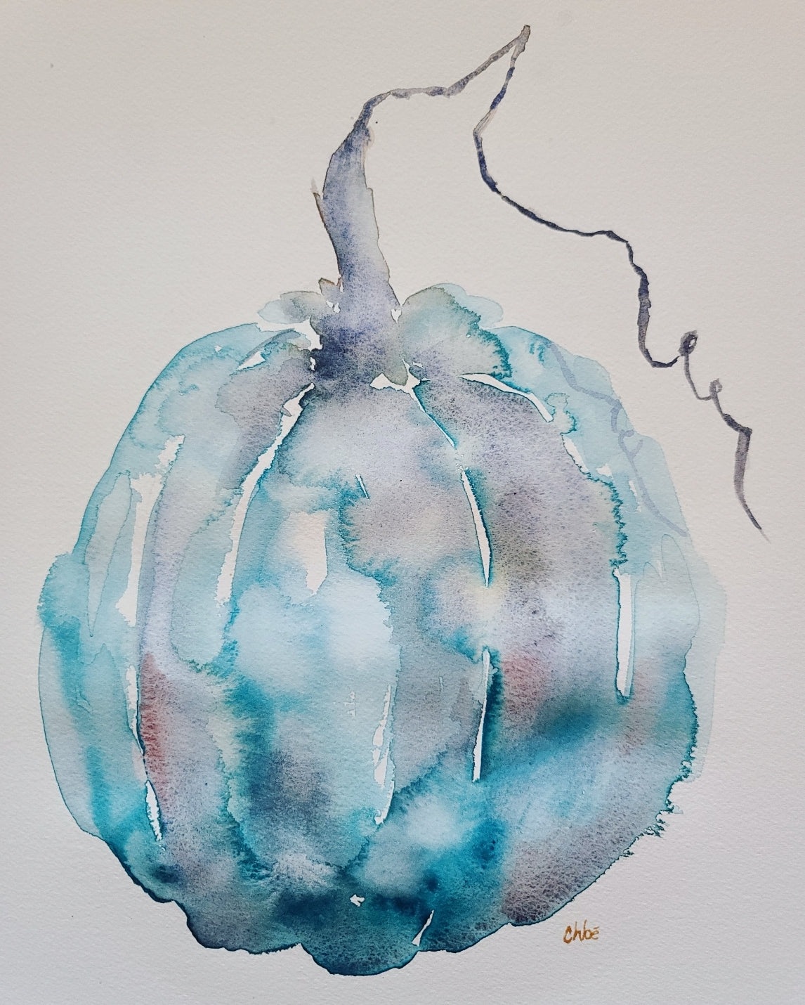 Turquoise Blue Pumpkin