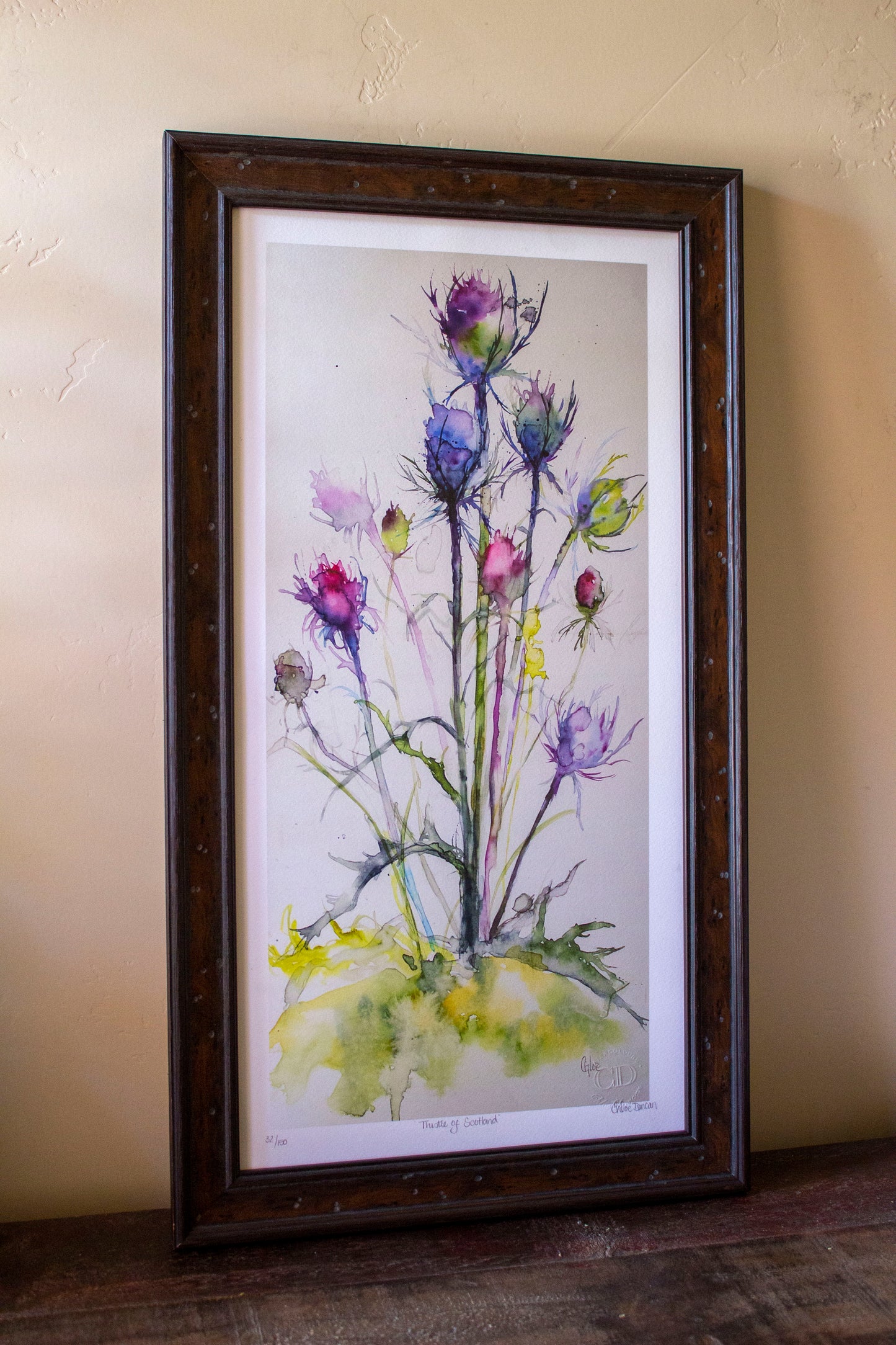 Framed "Thistle of Scotland"